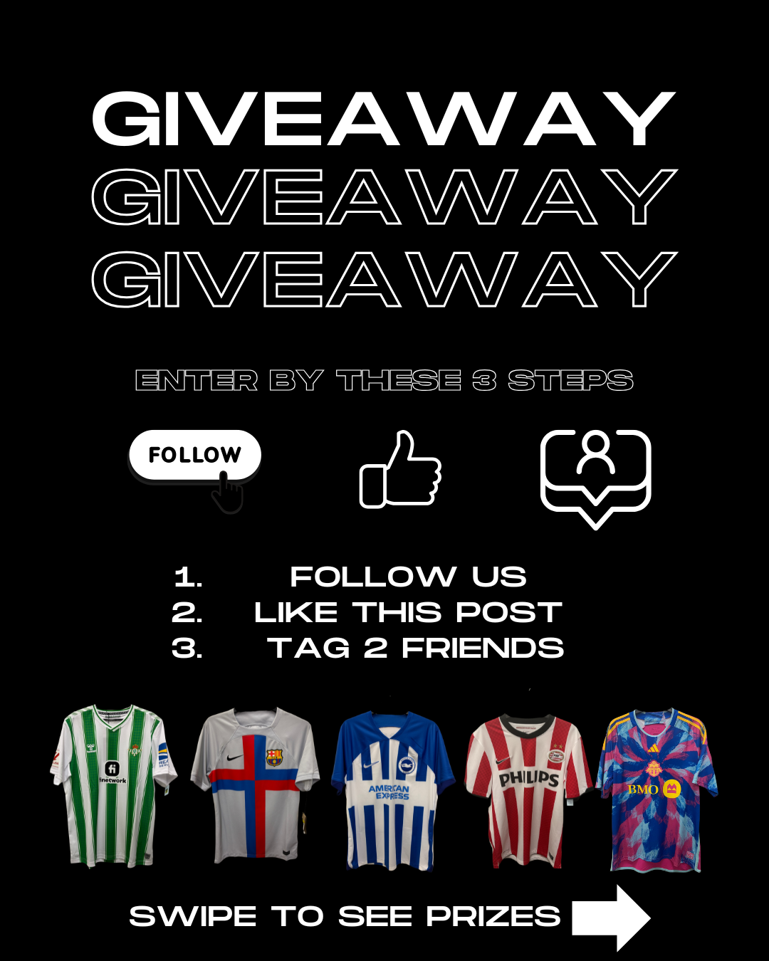 🎉 Win a Football Shirt of Your Choice – Enter Now on Instagram, TikTok, and Twitter! ⚽️