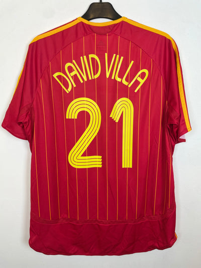 Adidas Spain Home 06/08 David Villa 21 - 9/10 - alternate view