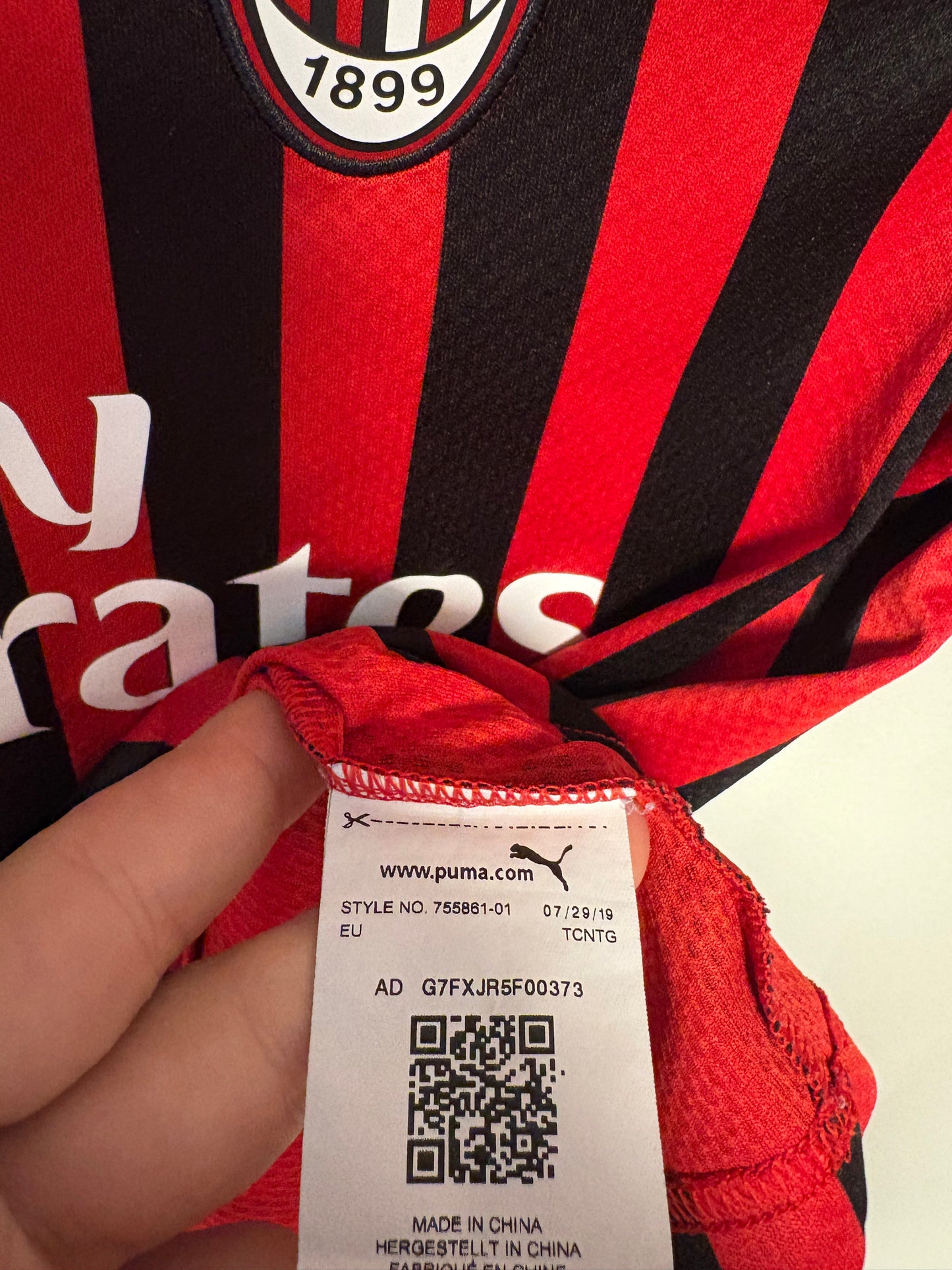 Puma AC Milan Home 19/20 Kids - 8/10