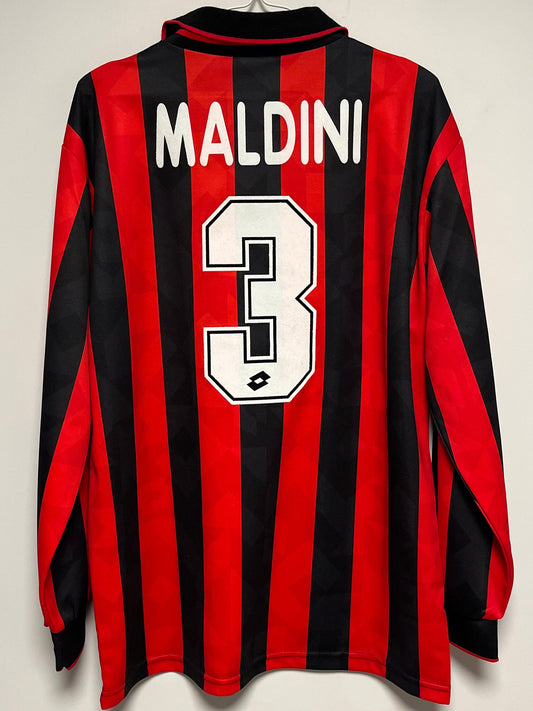 AC Milan Home 94/95 Maldini 3 LS