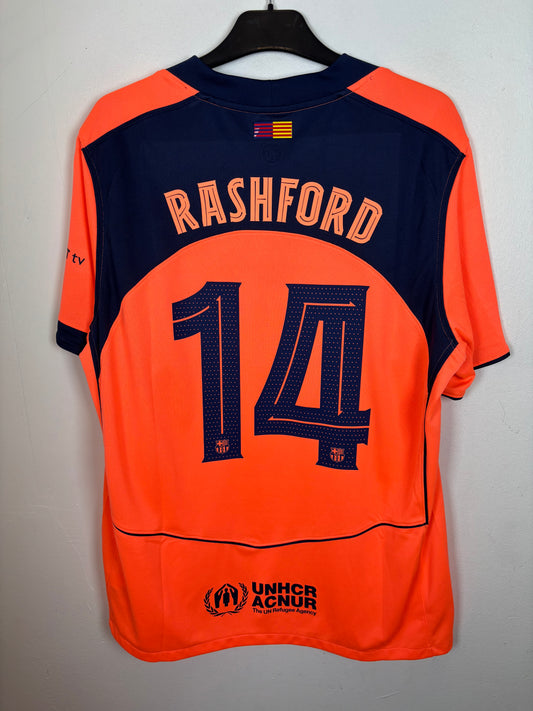 Nike Barcelona Away 25/26 Rashford 14 - 9/10