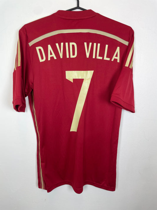 Adidas Spain Home 2014 David Villa 7 - 10/10