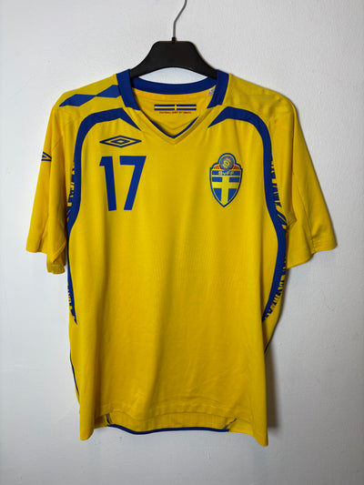 Umbro Sweden Home 2008 Larsson 17 - 8/10