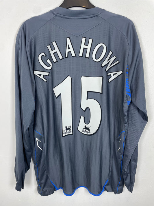 Back of Wigan 07/08 long sleeve third shirt showing Aghahowa name and number 15