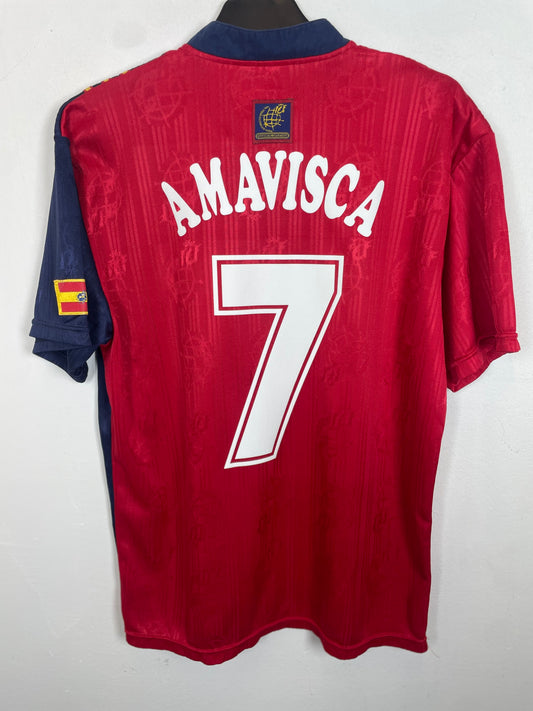 Spain 96/98 home — back with Amavisca 7 international nameset