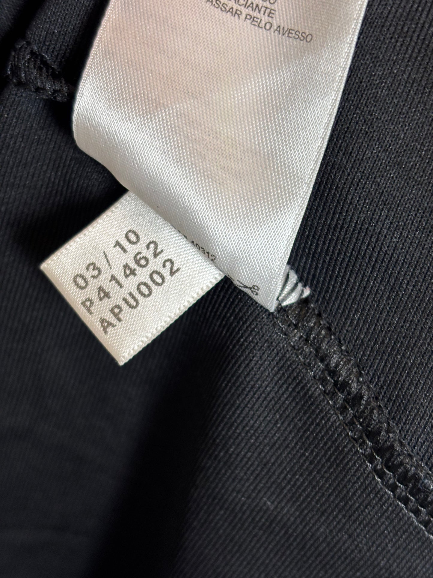 Adidas Germany away shirt 2010 size and care label detail showing Large fit