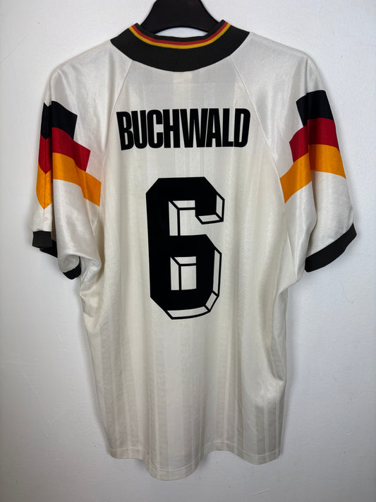 Adidas Germany Home 1992 Buchwald 6 - 8/10