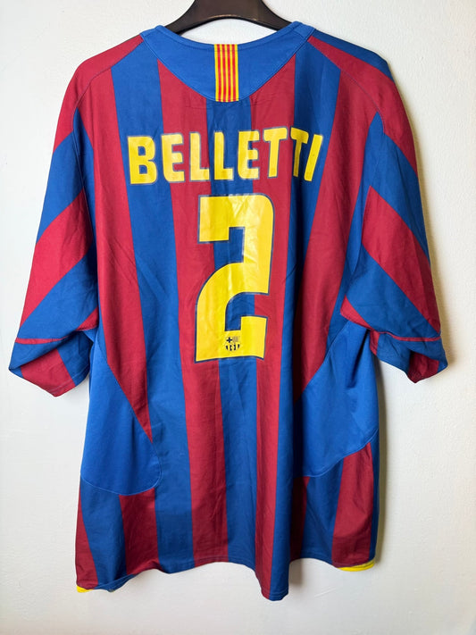 Nike Barcelona Home 05/06 Beletti 2 - 8/10 - TheFootballIdiots