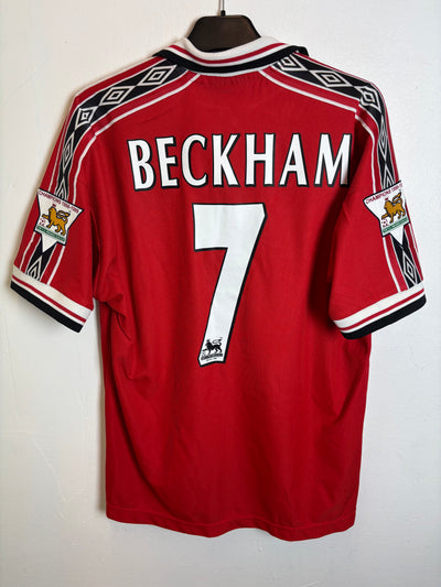 Umbro Manchester United Home 98/00 Beckham 7 - 8/10 - alternate view