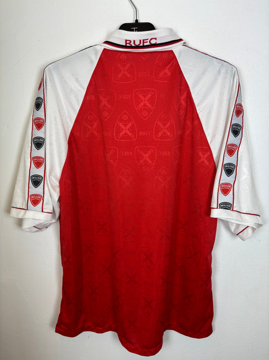 Back view of Bodyline Rotherham United home shirt 1998-2000 season in good condition