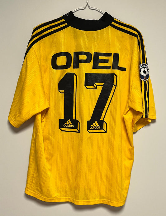Lillestrøm Home 1998 Matchworn Heidar Helguson 17 - squad signed