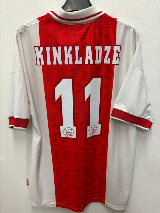 Umbro Ajax Home 98/99 Kinkladze 11 - 8/10 - TheFootballIdiots