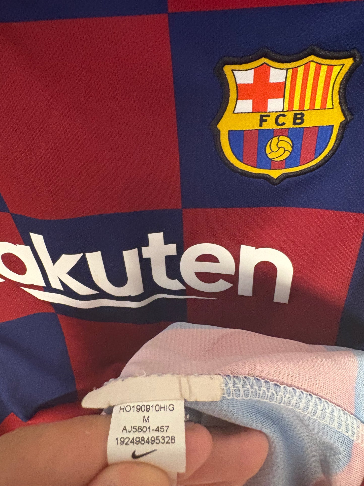 Nike Barcelona Home 19/20 Kids - 8/10
