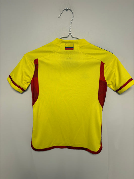 Adidas Colombia hjemmedrakt 2023 barn – home jersey kids forfra