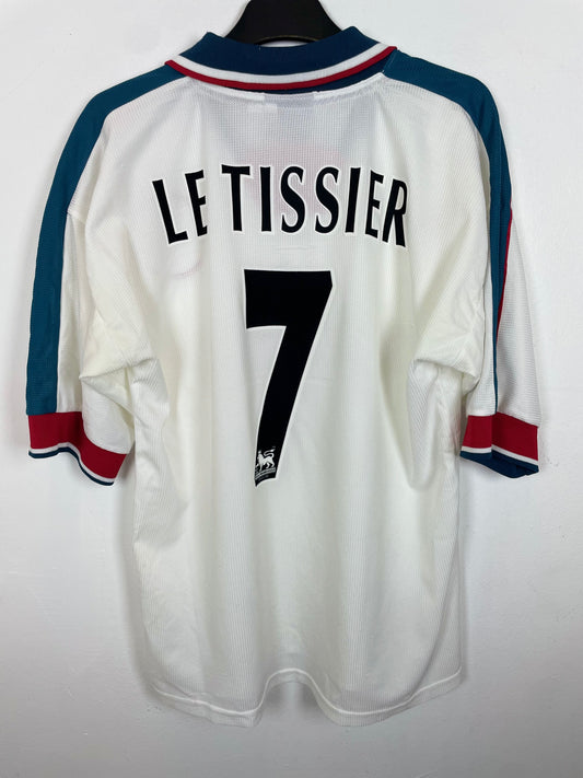 Back of Southampton 97/98 away shirt showing Le Tissier name and number 7