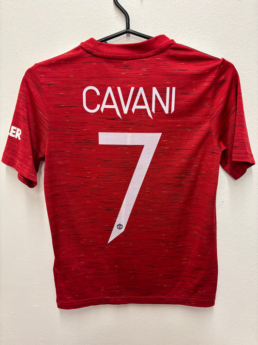 Manchester United Home 20/21 Cavani 7 Kids - 9/10