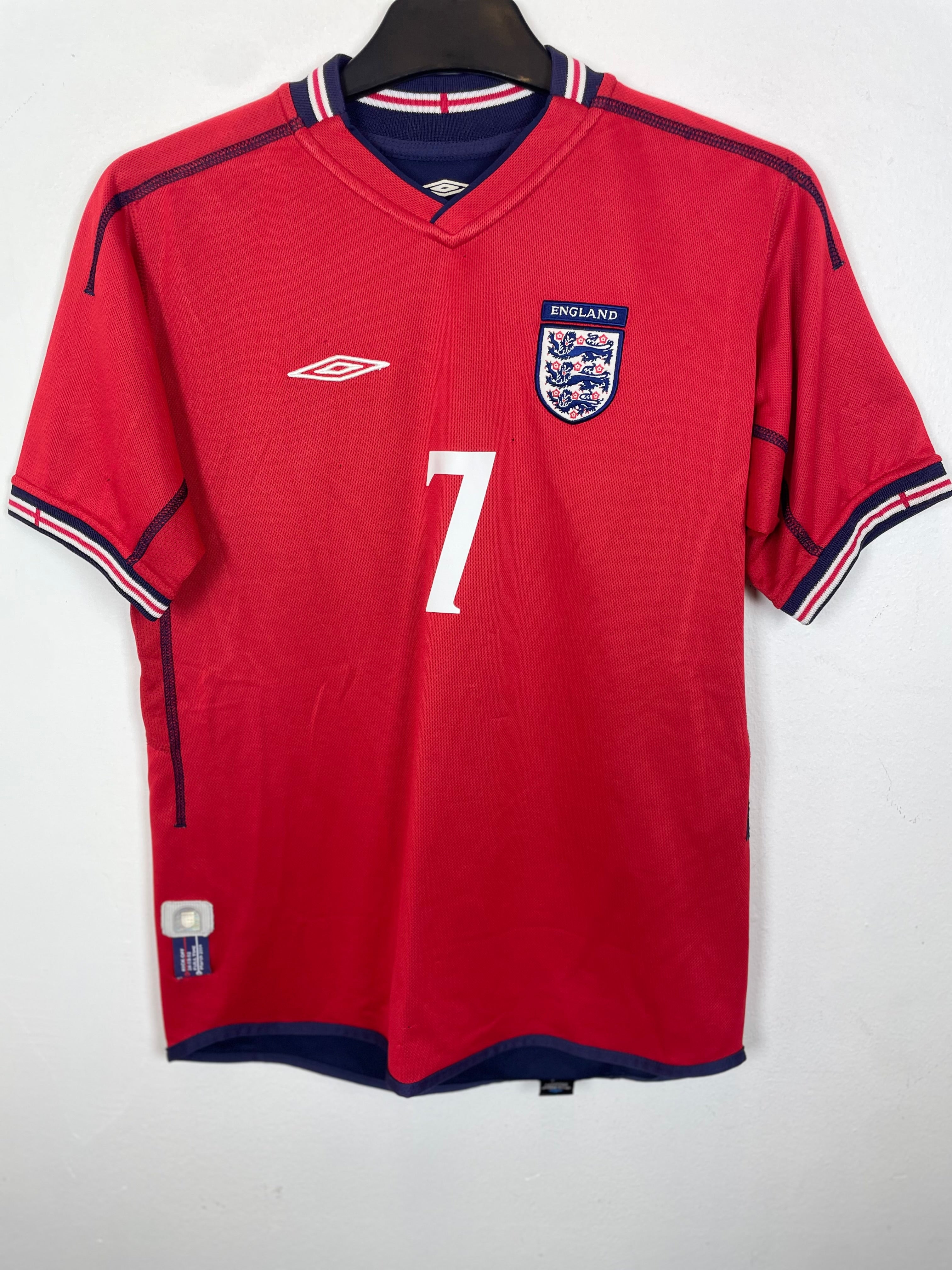 Umbro England Away 02/04 Beckham 7 - 7/10