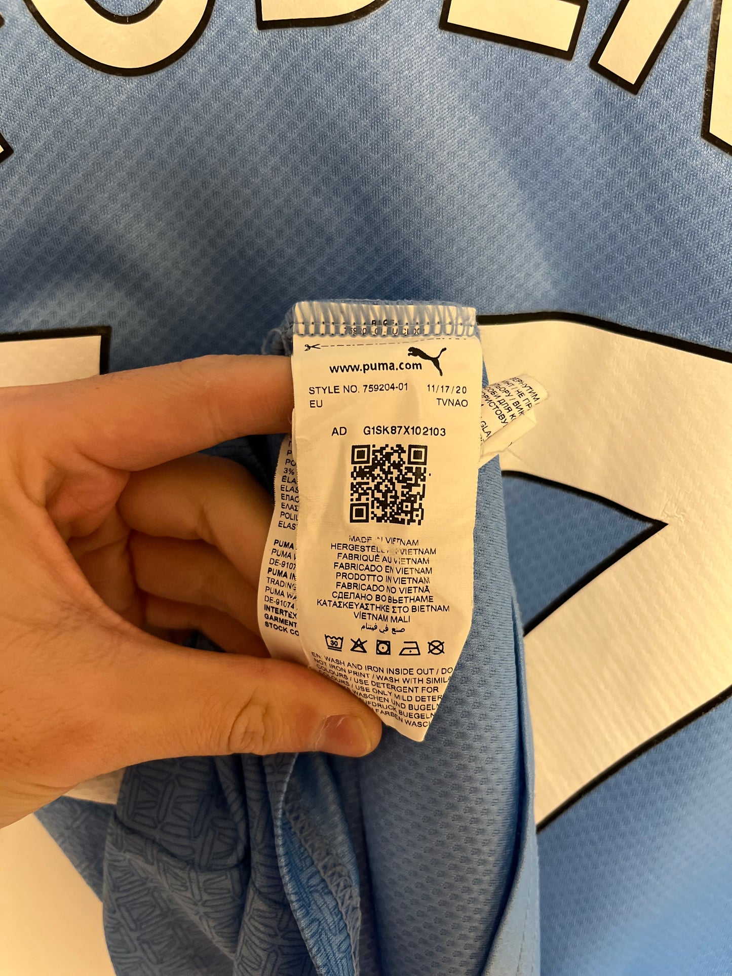 Manchester City Home 21/22 Foden kids