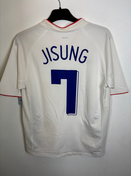 Back view of South Korea 2006 away shirt showing Ji Sung name and number 7