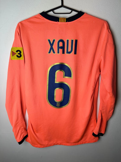 Nike Barcelona Away 09/10 Xavi 6 LS Kids - 7/10 - alternate view