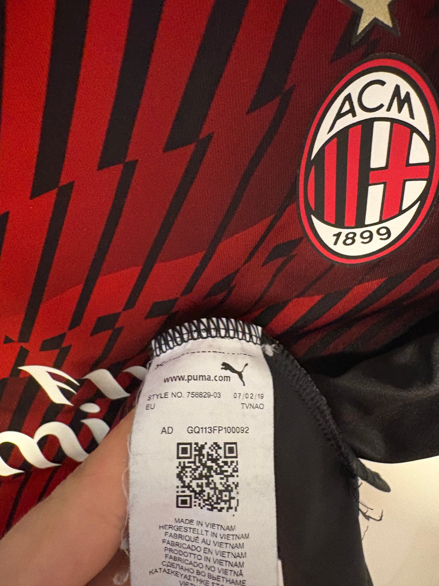Puma AC Milan Third 19/20 Kids - 9/10