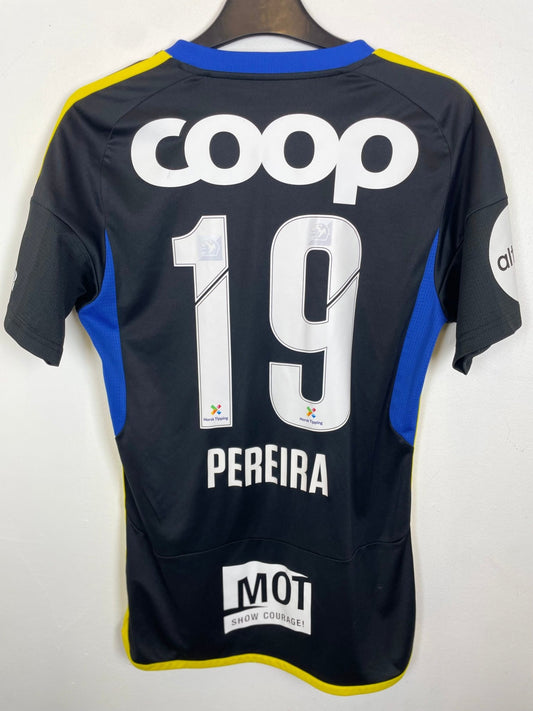 Front view of the Rosenborg 23/24 third shirt showing the Eliteserien badge and Adidas logo, shown in full front detail