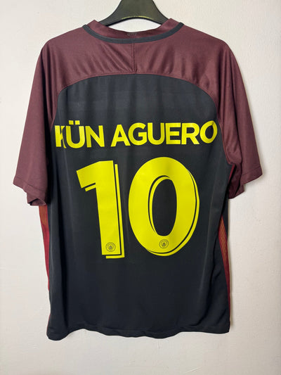 Manchester City Away 16/17 Kun Aguero 10 - 7/10 - alternate view