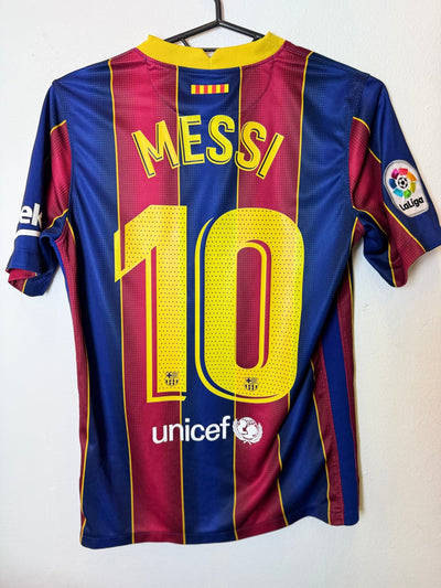 Nike Barcelona Home 20/21 Messi 10 Kids - 9/10 - alternate view