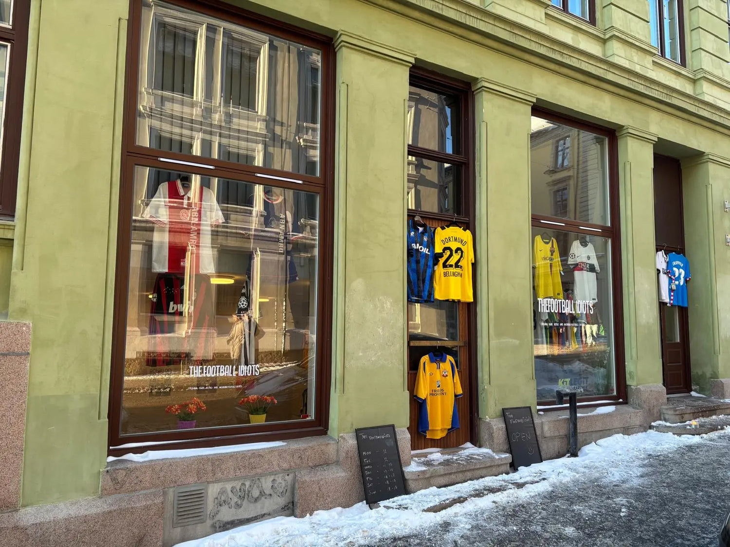 the football idiot oslo storefront