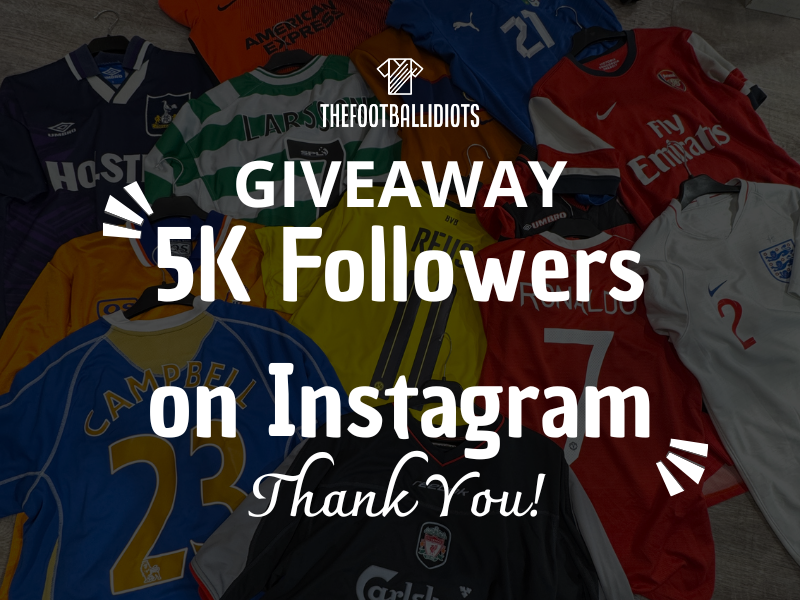 We Hit 5K! 🎉 Celebrate With Our Football Shirt Giveaway