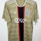 Adidas Ajax third shirt 2022/23 season in black with distinctive design, size M in good condition