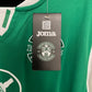 Green Hibernian classic football shirt with a Joma label and logo