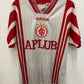 Red and white SC Internacional Away 1997  jersey with 'Aplub' branding on a light background