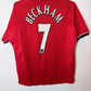 Umbro Manchester United Home 00/02 Beckham 7 Kids - 8/10