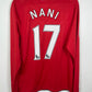 Nike Manchester United Home 10/11 LS Nani 17 - 9/10