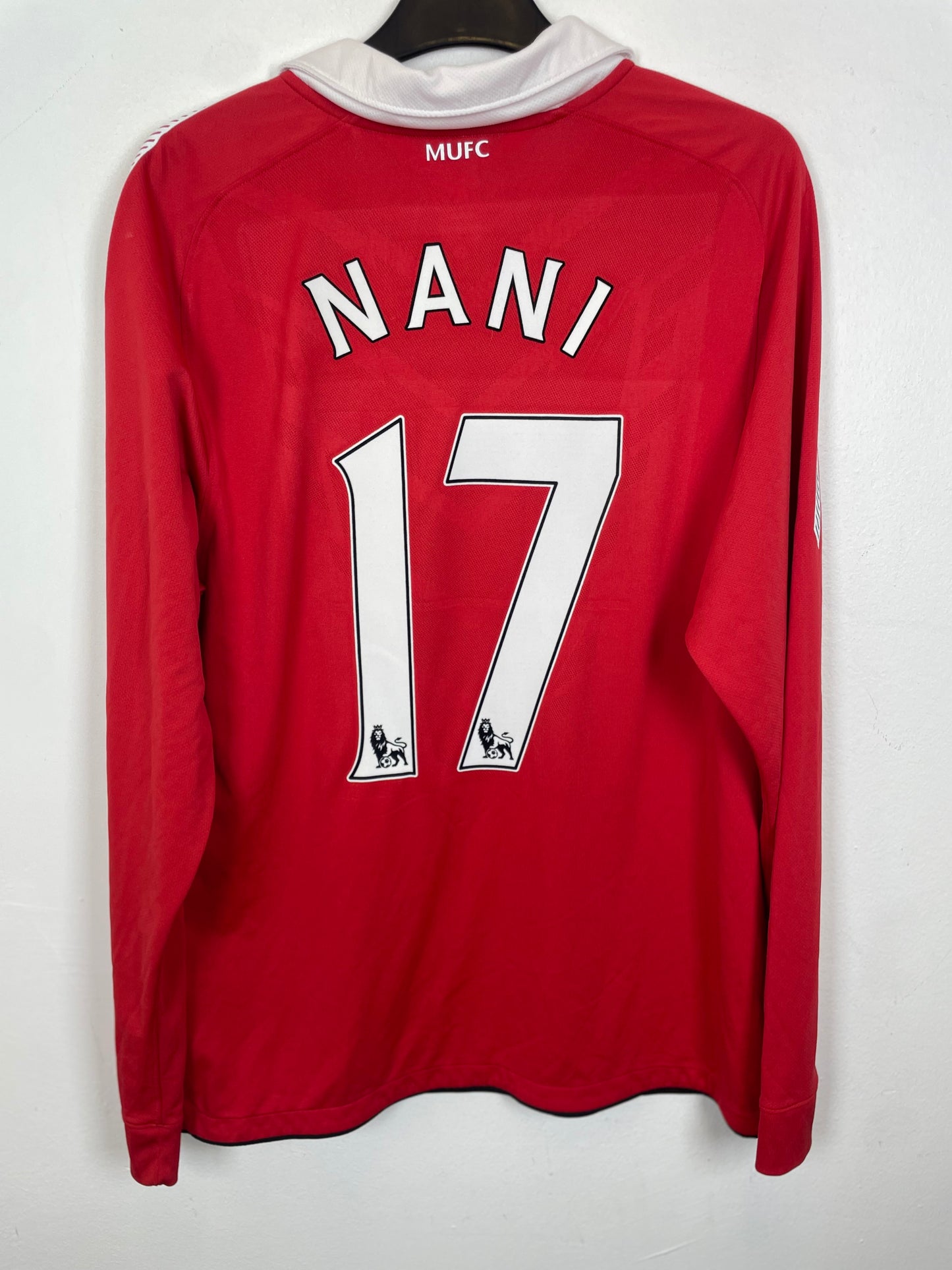 Nike Manchester United Home 10/11 LS Nani 17 - 9/10