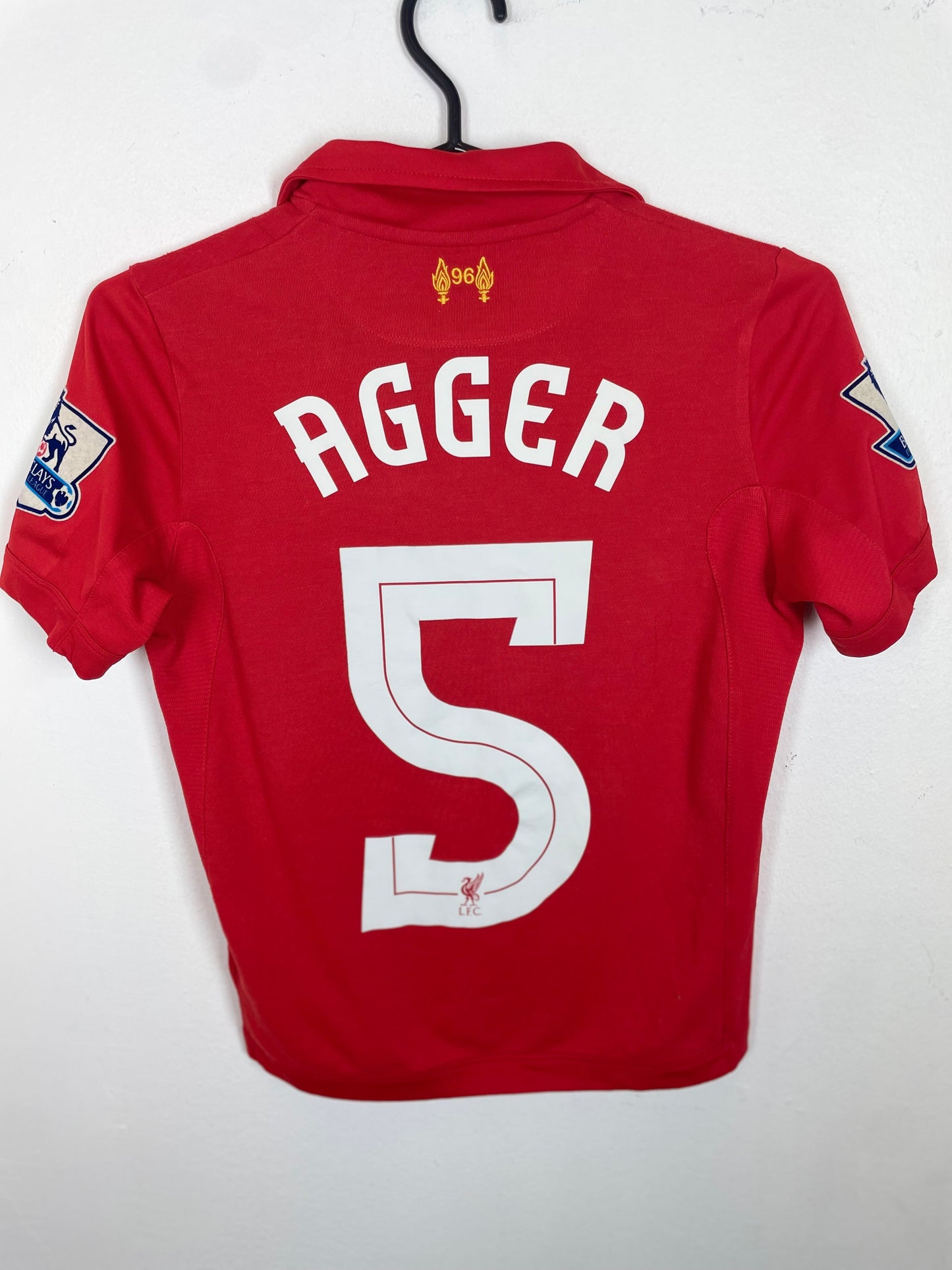 Warrior Liverpool Home 12/13 Agger 5 Kids - 8/10