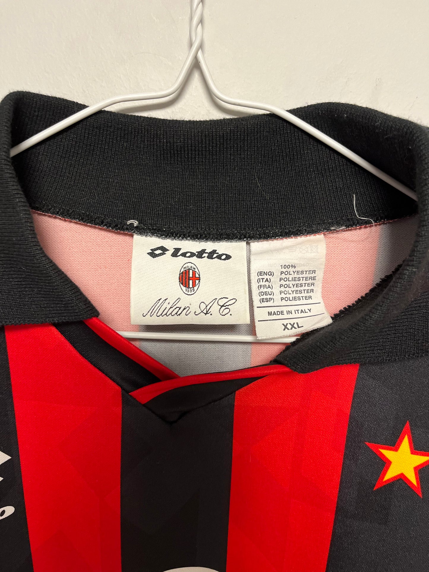 AC Milan Home 94/95 Maldini 3 LS