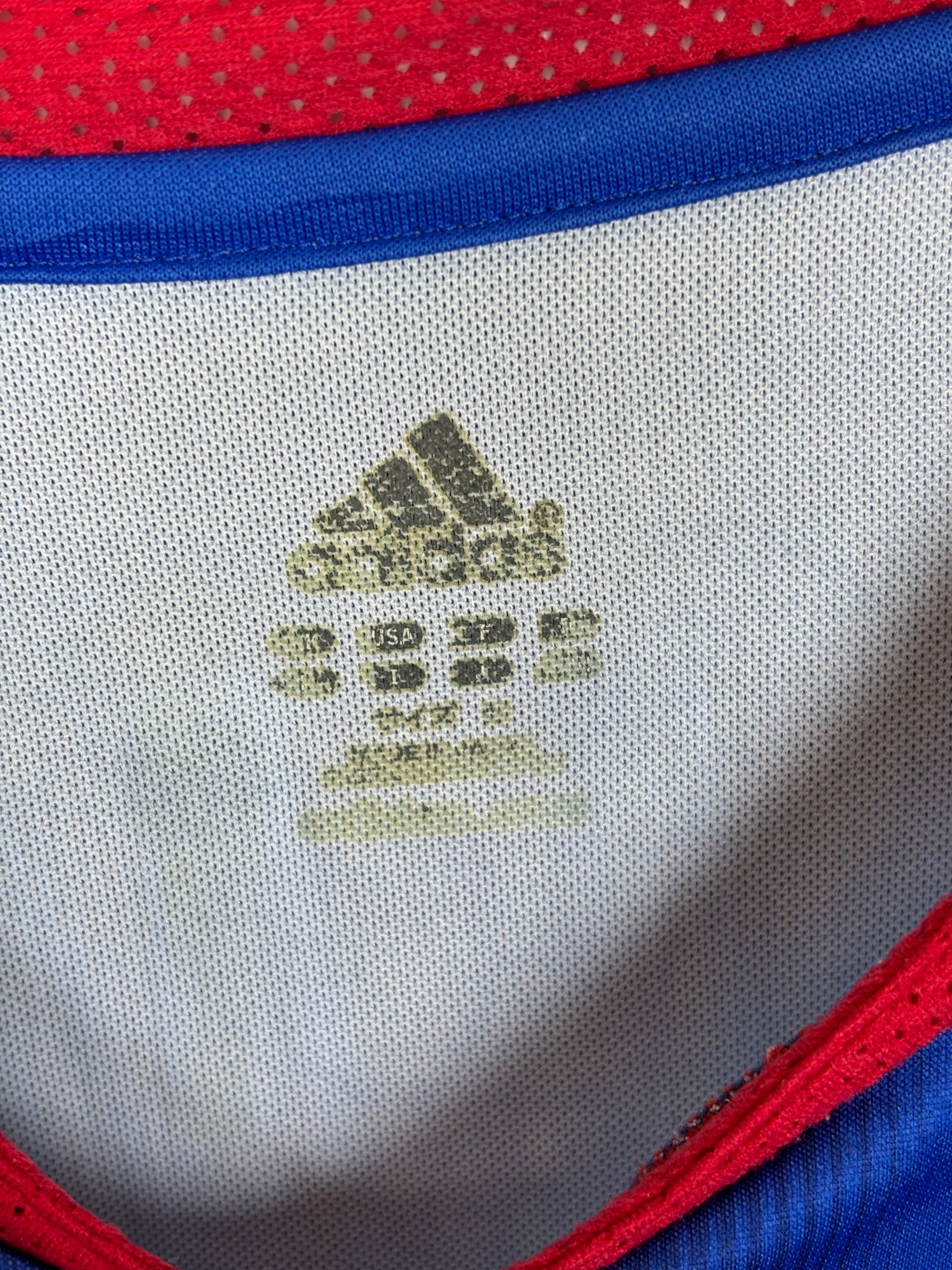 Japan National Team 2006 World Cup shirt sponsor logos and sleeve details on authentic Adidas kit