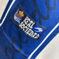 Care instructions and size L label visible inside Astore Real Sociedad 2000/01 home jersey