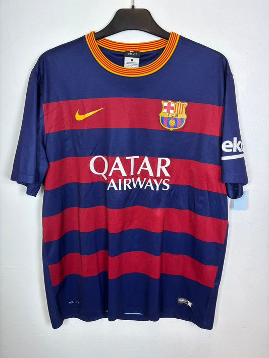 Nike Barcelona Home 15/16 Suarez 9 - 9/10