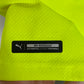 Interior care label and sizing details of Puma Dortmund 21/22 third jersey with fabric composition