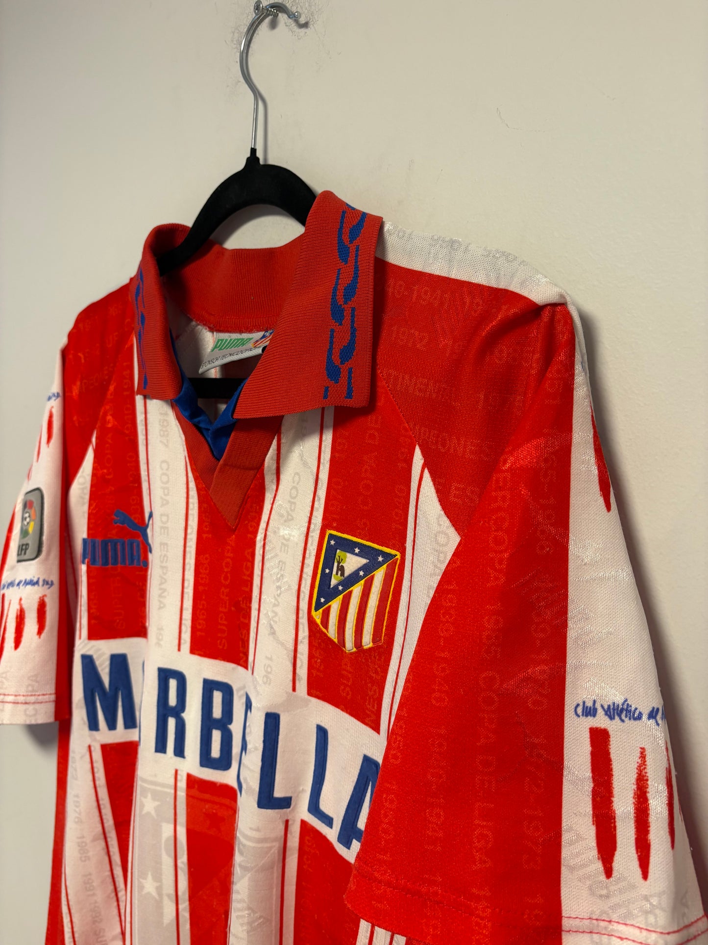 Puma Atletico Madrid Home 95/96 Simeone 14 - 7/10