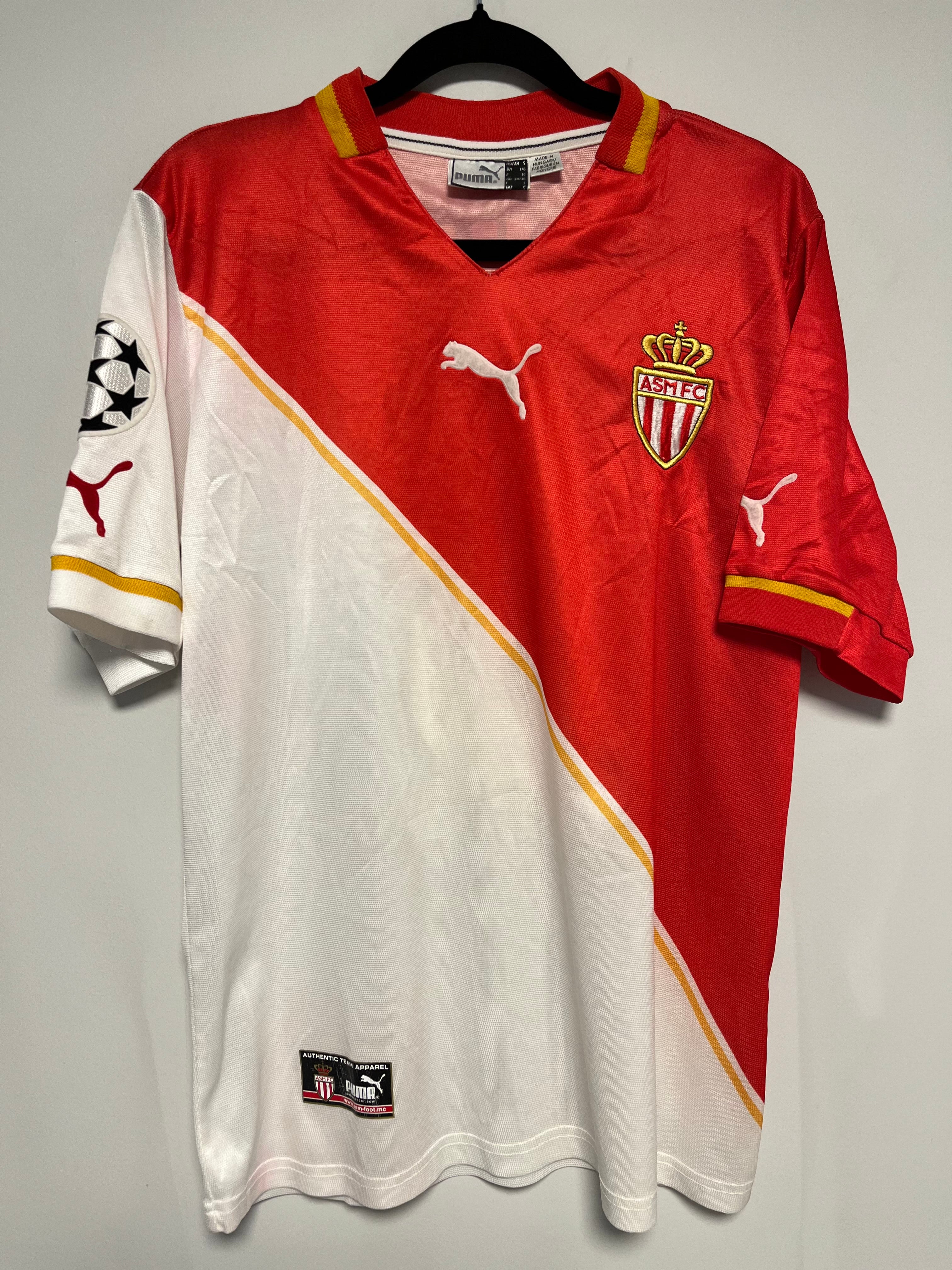 AS Monaco Home Shirt 01/02 Giuly #8 | Ligue 1 Jersey