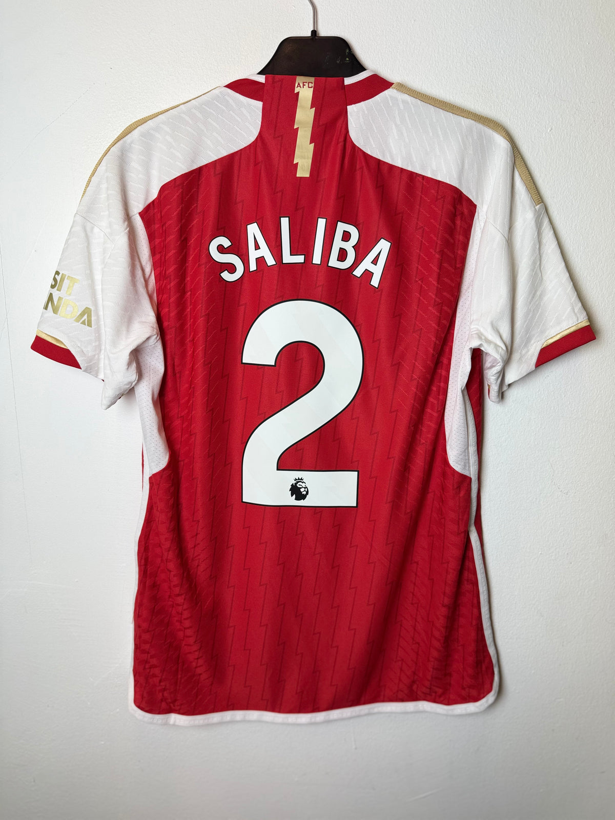 Adidas Arsenal Home 23/24 Saliba 2 Player Spec - 10/10