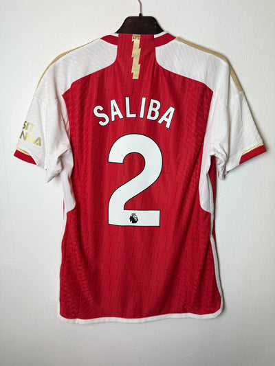 Adidas Arsenal Home 23/24 Saliba 2 Player Spec - 10/10 - alternate view