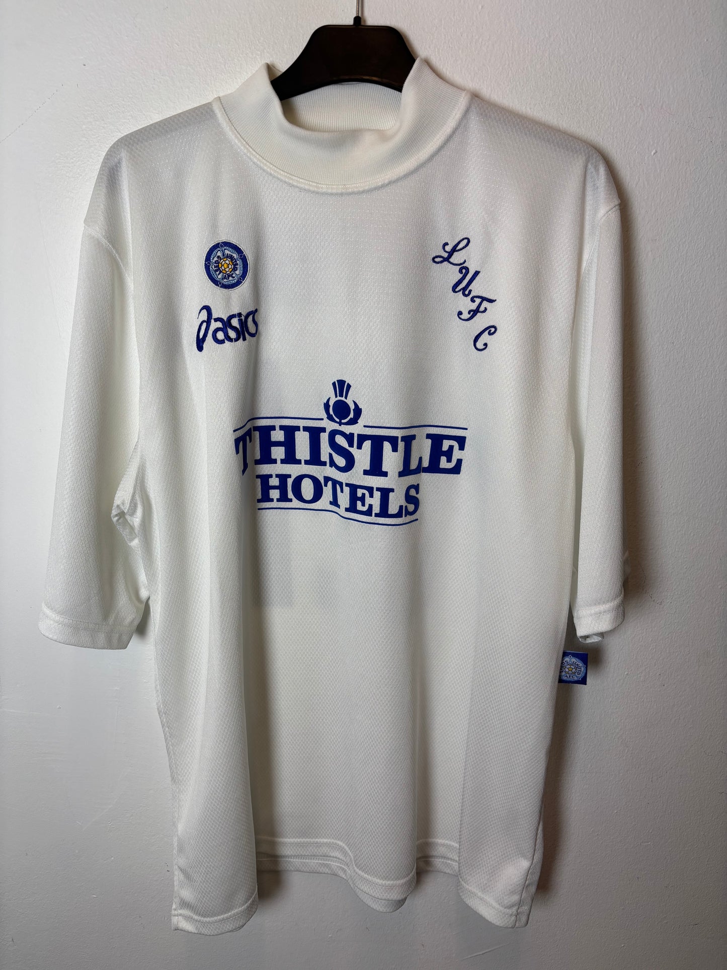 Asics Leeds United Home 95/96 Yeboah 21 - 9/10