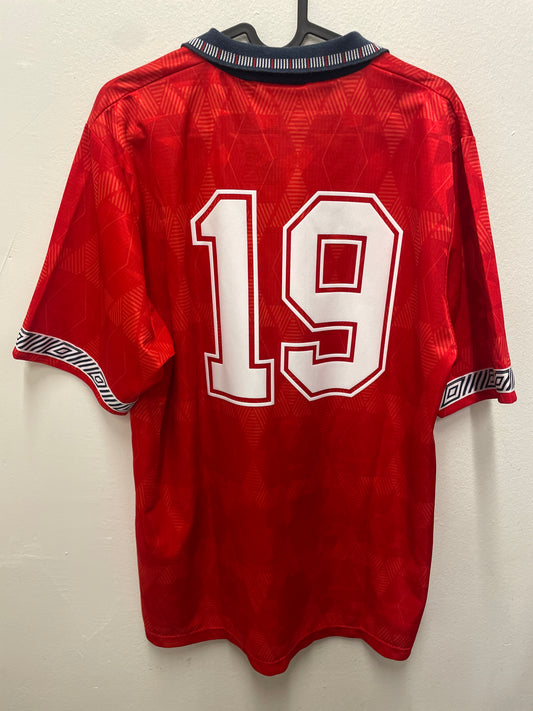 England Away 1990 Gascoigne 19