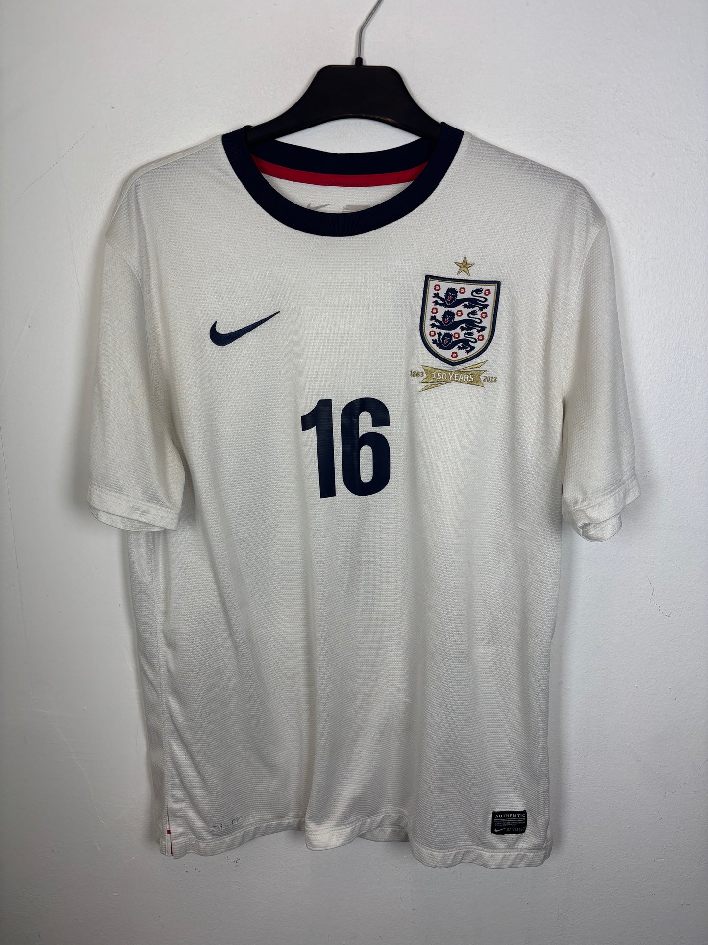 Nike England Home 13/14 Carrick 16 - 8/10