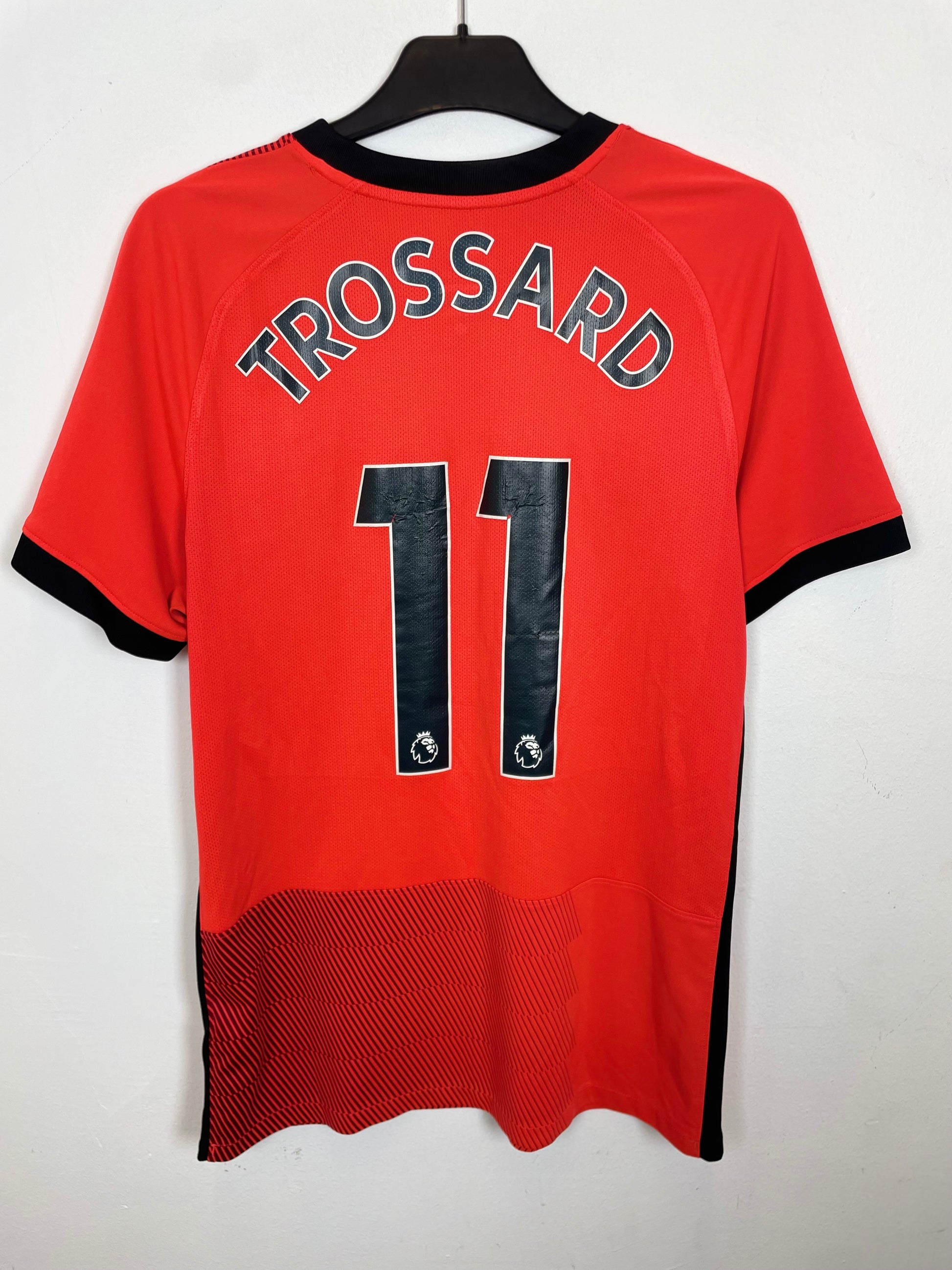 Back view of Nike Brighton away shirt 22/23 showing Trossard 11 name and number